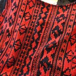 Forever 21 Dresses - Red and Black Embroidered Dress Forever 21 Dresses - Red and Black Embroidered Dress